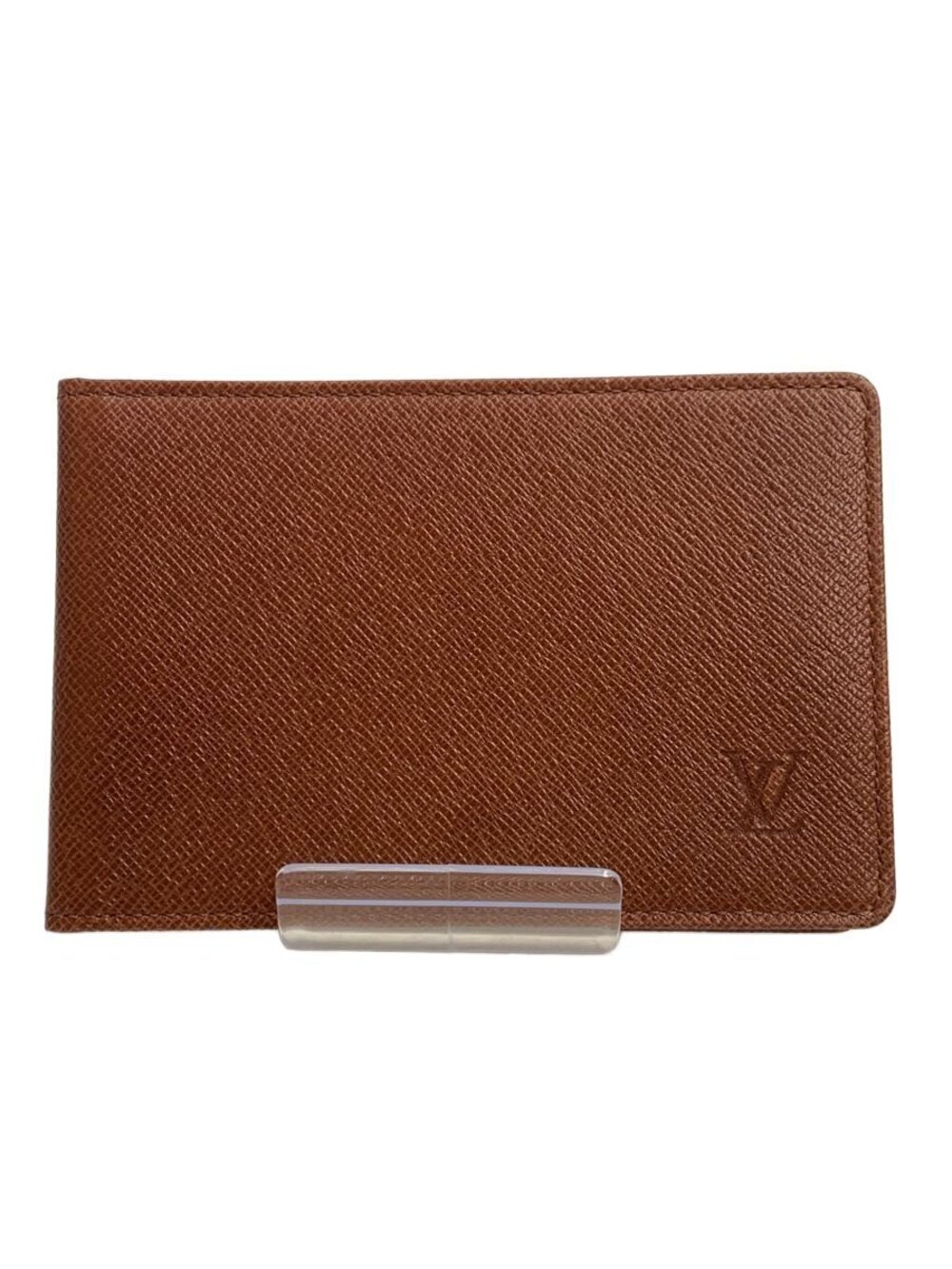 LOUIS VUITTON Pass Case Wallet Taiga Brown